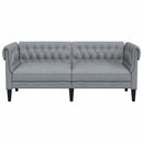 Sofa Lysegrå 182,5 x 74,5 x 74,5 cm Polyester