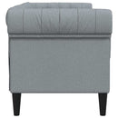 Sofa Lysegrå 182,5 x 74,5 x 74,5 cm Polyester