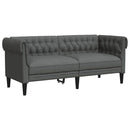 Sofa Mørkegrå 182,5 x 74,5 x 74,5 cm Polyester