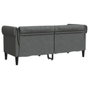 Sofa Mørkegrå 182,5 x 74,5 x 74,5 cm Polyester