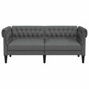 Sofa Mørkegrå 182,5 x 74,5 x 74,5 cm Polyester