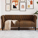 Sofa Brun 182,5 x 74,5 x 74,5 cm Polyester