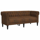 Sofa Brun 182,5 x 74,5 x 74,5 cm Polyester