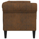 Sofa Brun 182,5 x 74,5 x 74,5 cm Polyester
