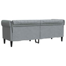 Sofa Lysegrå 201,5 x 74,5 x 74,5 cm Polyester