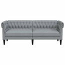 Sofa Lysegrå 201,5 x 74,5 x 74,5 cm Polyester