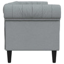 Sofa Lysegrå 201,5 x 74,5 x 74,5 cm Polyester