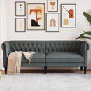 Sofa Mørkegrå 201,5 x 74,5 x 74,5 cm Polyester