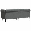 Sofa Mørkegrå 201,5 x 74,5 x 74,5 cm Polyester