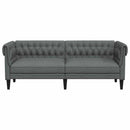 Sofa Mørkegrå 201,5 x 74,5 x 74,5 cm Polyester