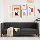 Sofa Sort 194 x 74,5 x 70,5 cm PVC