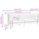 Sofa Sort 194 x 74,5 x 70,5 cm PVC