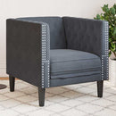 Sofa Mørkegrå 74,5 x 71 x 70,5 cm Fløjl