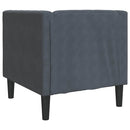 Sofa Mørkegrå 74,5 x 71 x 70,5 cm Fløjl