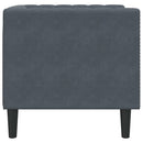 Sofa Mørkegrå 74,5 x 71 x 70,5 cm Fløjl