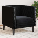 Sofa Sort 74,5 x 71 x 70,5 cm Fløjl
