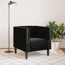 Sofa Sort 74,5 x 71 x 70,5 cm Fløjl