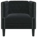Sofa Sort 74,5 x 71 x 70,5 cm Fløjl