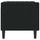 Sofa Sort 74,5 x 71 x 70,5 cm Fløjl