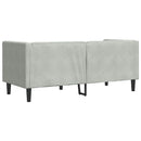 Sofa Lysegrå 174 x 74,5 x 70,5 cm Fløjl