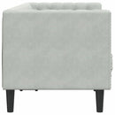 Sofa Lysegrå 174 x 74,5 x 70,5 cm Fløjl