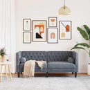 Sofa Mørkegrå 174 x 74,5 x 70,5 cm Fløjl