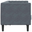 Sofa Mørkegrå 174 x 74,5 x 70,5 cm Fløjl