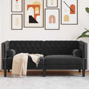 Sofa Sort 174 x 74,5 x 70,5 cm Fløjl