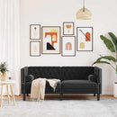 Sofa Sort 174 x 74,5 x 70,5 cm Fløjl