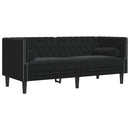 Sofa Sort 174 x 74,5 x 70,5 cm Fløjl