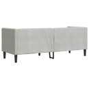 Sofa Lysegrå 194 x 74,5 x 70,5 cm Fløjl