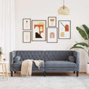 Sofa Mørkegrå 194 x 74,5 x 70,5 cm Fløjl