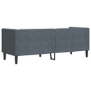 Sofa Mørkegrå 194 x 74,5 x 70,5 cm Fløjl