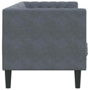 Sofa Mørkegrå 194 x 74,5 x 70,5 cm Fløjl