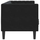 Sofa Sort 194 x 74,5 x 70,5 cm Fløjl