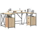 Bord med skuffe Sonoma eg 182 x 101 x 87,5 cm Konstrueret træ