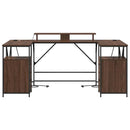 Bord med skuffe Brun eg 182 x 101 x 87,5 cm Konstrueret træ