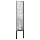 Have privatliv skærm Fretwork Sølv 32 x 140 cm Rustfrit stål