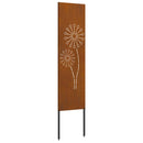 Have privatliv skærm Fretwork Rusten 32 x 140 cm Cortenstål