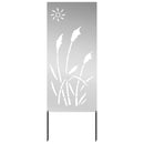 Have privatliv skærm Sølv 50 x 140 cm Galvaniseret stål
