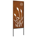 Have privatliv skærm Fretwork Rusten 50 x 140 cm Cortenstål