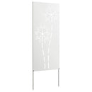Have privatliv skærm Fretwork Hvid 50 x 140 cm Koldvalset stål