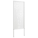 Have privatliv skærm Fretwork Hvid 50 x 140 cm Koldvalset stål