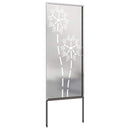 Have privatliv skærm Fretwork Sølv 50 x 140 cm Rustfrit stål
