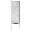 Have privatliv skærm Fretwork Sølv 50 x 140 cm Rustfrit stål