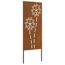 Have privatliv skærm Fretwork Rusten 50 x 140 cm Cortenstål