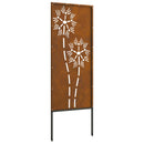 Have privatliv skærm Fretwork Rusten 50 x 140 cm Cortenstål
