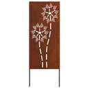 Have privatliv skærm Fretwork Rusten 50 x 140 cm Cortenstål