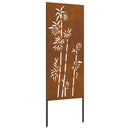 Have privatliv skærm Blomstret Rusten 50 x 140 cm Cortenstål