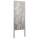Have privatliv skærm Blomstret Rusten 50 x 140 cm Cortenstål